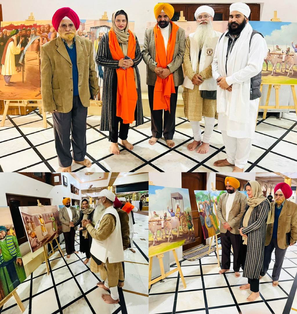 Painting exhibition dedicated to the unparalleled martyrdom of Guru Tegh Bahadur Sahib Ji concludes
